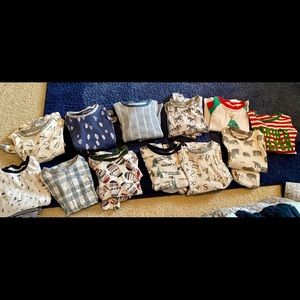 Burt’s Bees Baby-sizes 7 (top row), size 6 (bottom row)